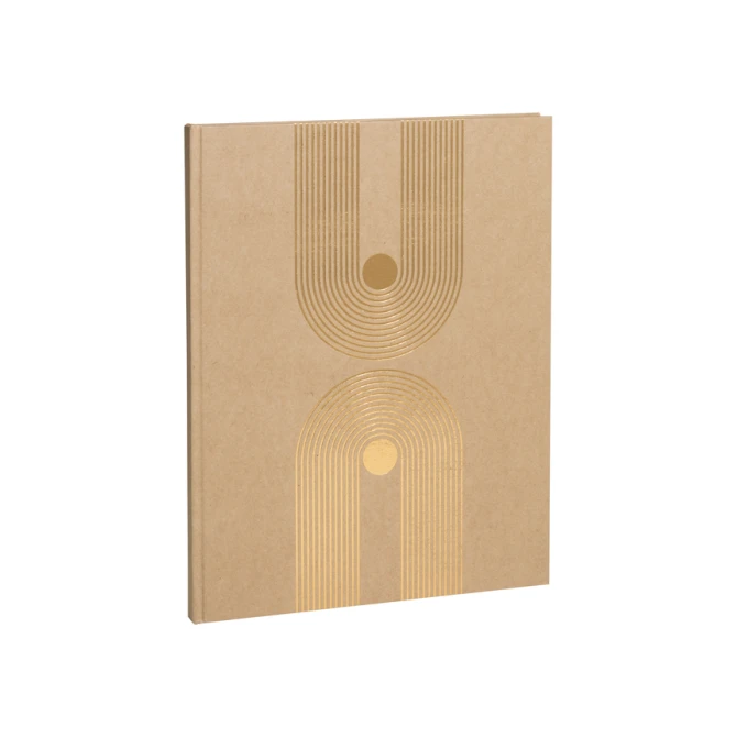 Gastenboek Exacompta Graphik 270x220mm blanco kraft