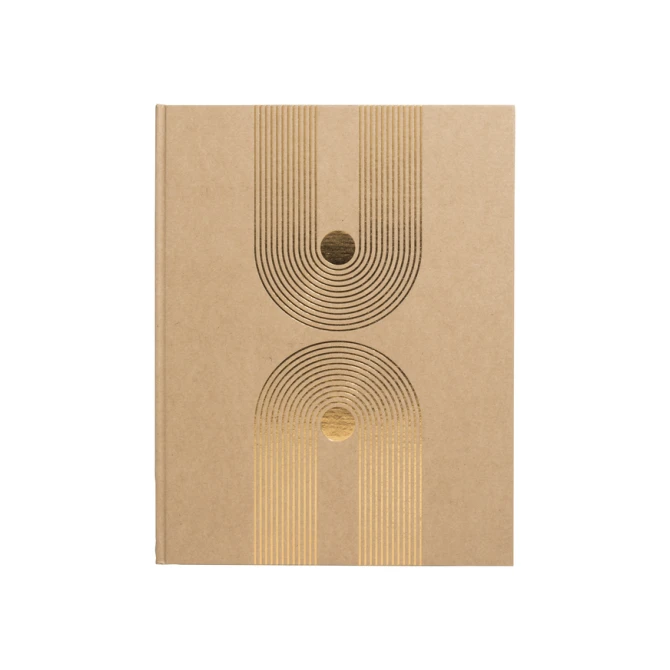Gastenboek Exacompta Graphik 270x220mm blanco kraft