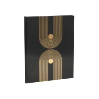 Gastenboek Exacompta Graphik 270x220mm blanco zwart