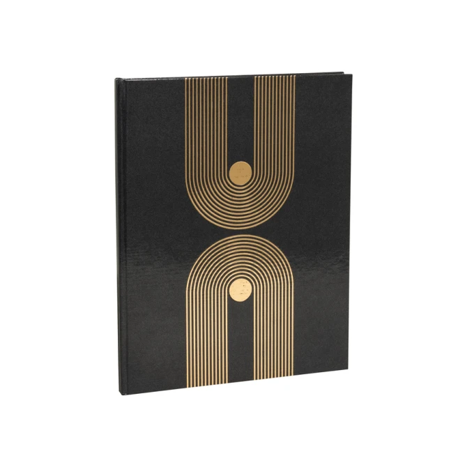 Gastenboek Exacompta Graphik 270x220mm blanco zwart