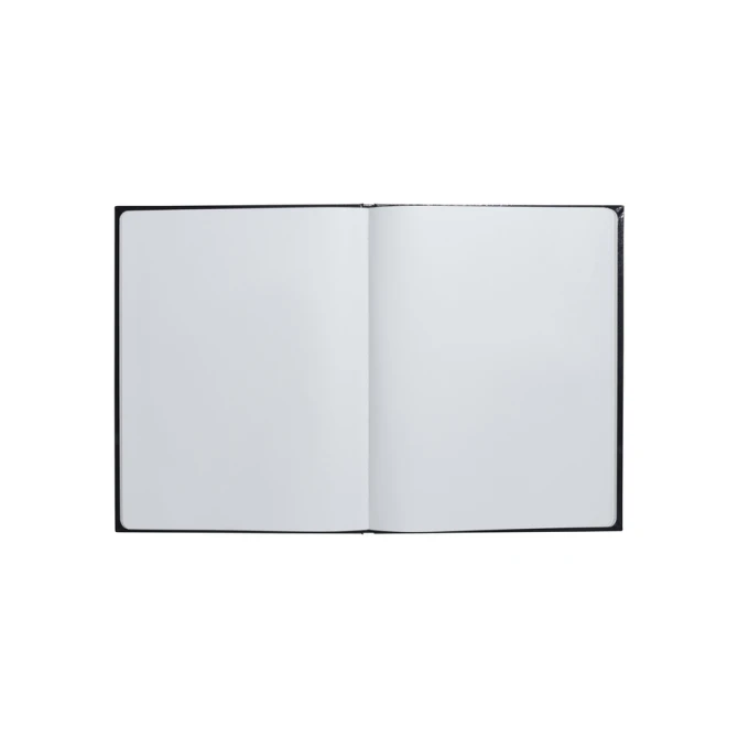 Gastenboek Exacompta Graphik 270x220mm blanco zwart