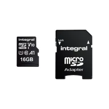 Geheugenkaart Integral microSDHC V10 16GB Geheugenkaart Integral microSDHC V10 16GB