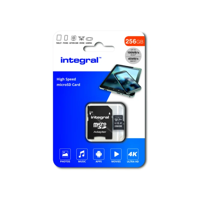 Geheugenkaart Integral microSDXC 256GB