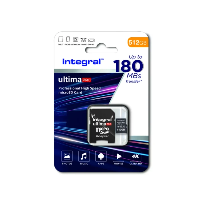 Geheugenkaart Integral microSDXC 512GB