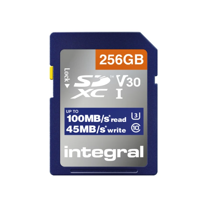 Geheugenkaart Integral SDHC-XC 256GB
