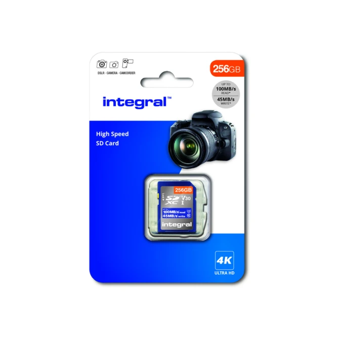 Geheugenkaart Integral SDHC-XC 256GB