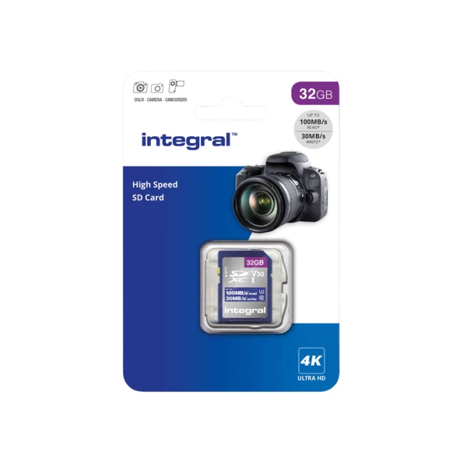 Geheugenkaart Integral SDHC-XC 32GB High Speed