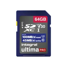 Geheugenkaart Integral SDHC-XC 64GB Geheugenkaart Integral SDHC-XC 64GB