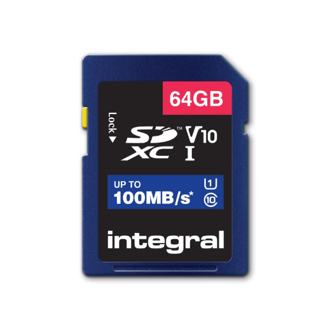 Geheugenkaart Integral SDXC V10 64GB