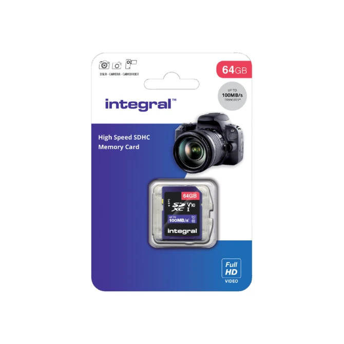 Geheugenkaart Integral SDXC V10 64GB
