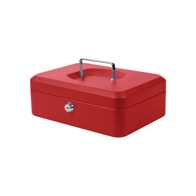 Geldkist Pavo 250x180x90mm rood