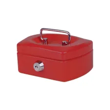 Geldkist Pavo met muntgleuf 125x95x60mm rood Geldkist Pavo met muntgleuf 125x95x60mm rood