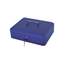 Geldkist Pavo met muntsorteerbak 300x240x90mm blauw Geldkist Pavo met muntsorteerbak 300x240x90mm blauw