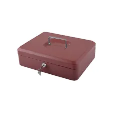 Geldkist Pavo met muntsorteerbak 300x240x90mm rood Geldkist Pavo met muntsorteerbak 300x240x90mm rood