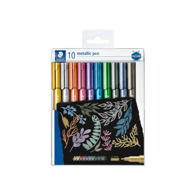 Gelpen Staedtler metallic etui à 10 kleuren
