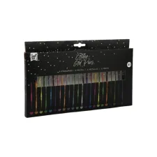 Gelpennen Craft ID glitter set à 24 kleuren
