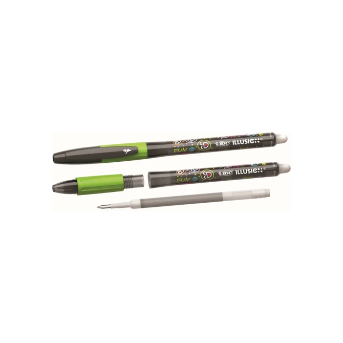 Gelschrijver Bic Gel-ocity illusion medium zwart