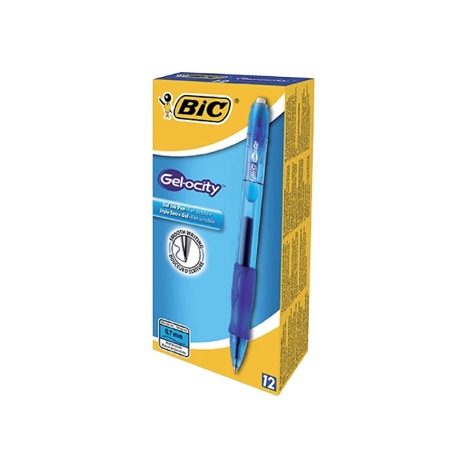 Gelschrijver Bic Gel-ocity medium blauw