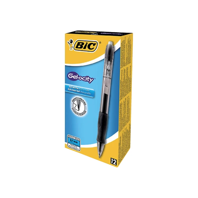 Gelschrijver Bic Gel-ocity medium zwart