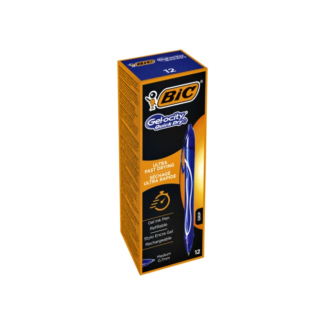 Gelschrijver Bic Gel-ocity quick dry medium blauw
