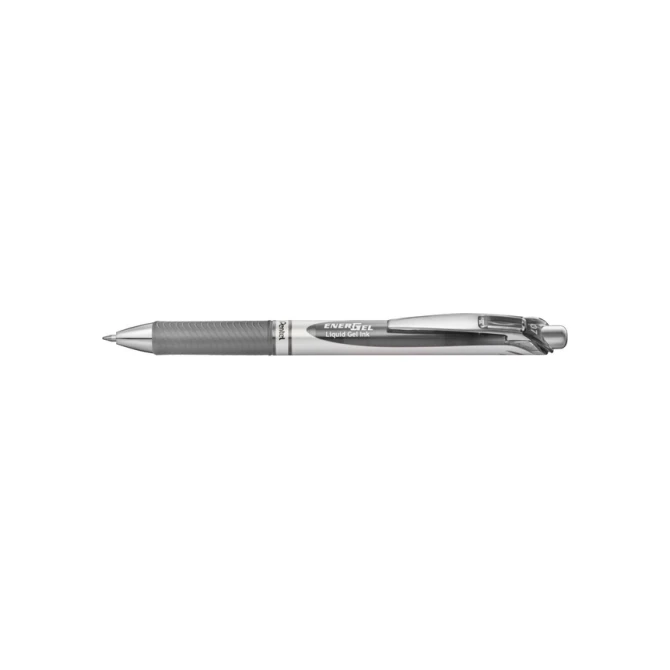 Gelschrijver Pentel BL77 Energel medium grijs