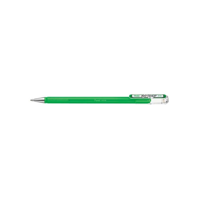 Gelschrijver Pentel K110 Mattehop medium groen