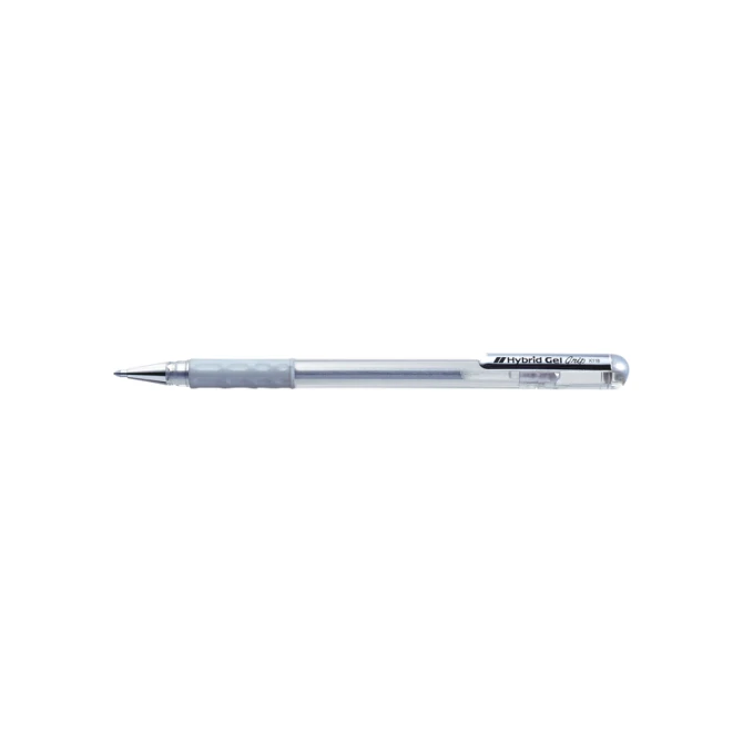 Gelschrijver Pentel K118 Grip medium zilver