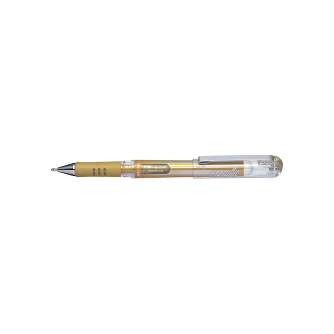 Gelschrijver Pentel K230M medium metallic goud