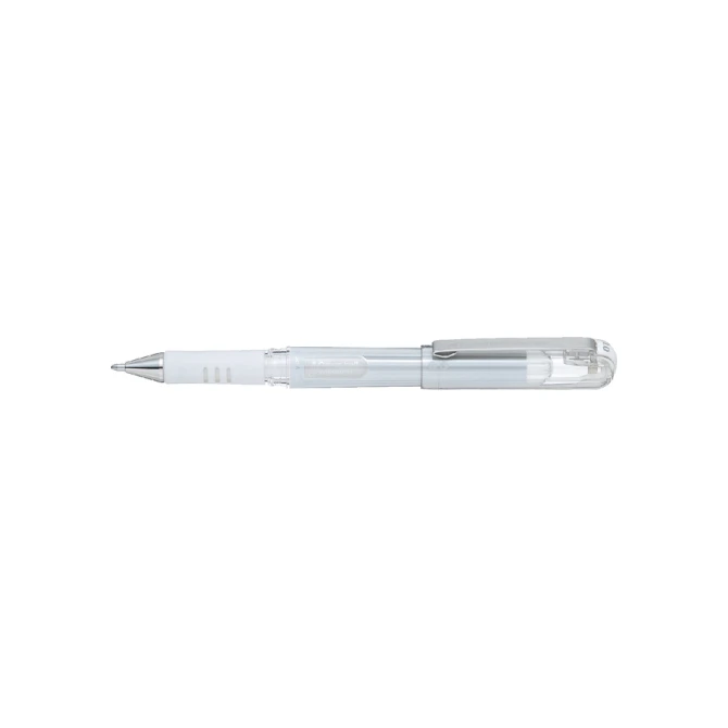 Gelschrijver Pentel K230M medium metallic wit