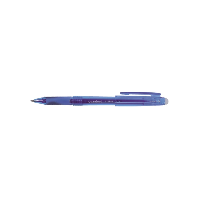 Gelschrijver Quantore erasable 0.7mm blauw