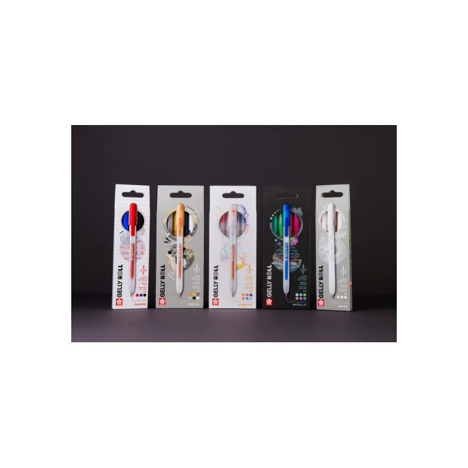 Gelschrijver Sakura Gelly Roll Metallic 08 klikfunctie set à 10 kleuren