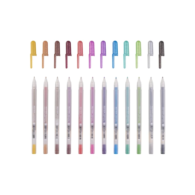 Gelschrijver Sakura Gelly Roll Metallic set à 12 kleuren