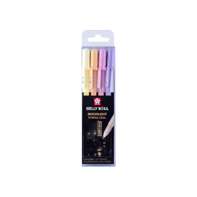 Gelschrijver Sakura Gelly Roll Moonlight 10 sunrise set à 4 kleuren