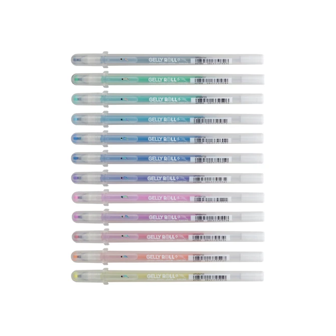 Gelschrijver Sakura Gelly Roll Stardust set à 12 kleuren
