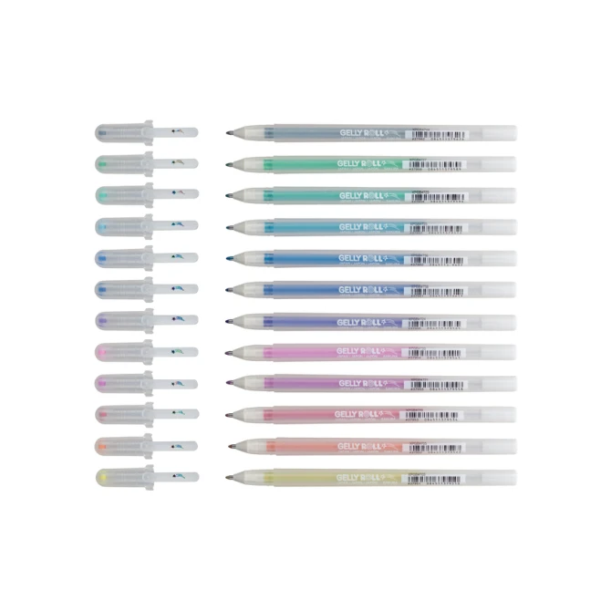 Gelschrijver Sakura Gelly Roll Stardust set à 12 kleuren