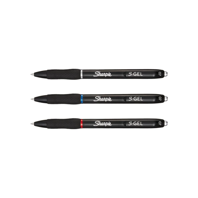 Gelschrijver Sharpie S-gel medium assorti blister à 3 stuks