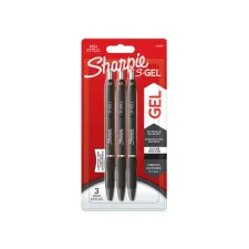 Gelschrijver Sharpie S-gel medium zwart blister à 3 stuks Gelschrijver Sharpie S-gel medium zwart blister à 3 stuks