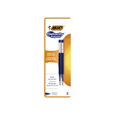 Gelschrijvervulling Bic voor diverse gelpennen M blauw blister à 2st Gelschrijvervulling Bic voor diverse gelpennen M blauw blister à 2st