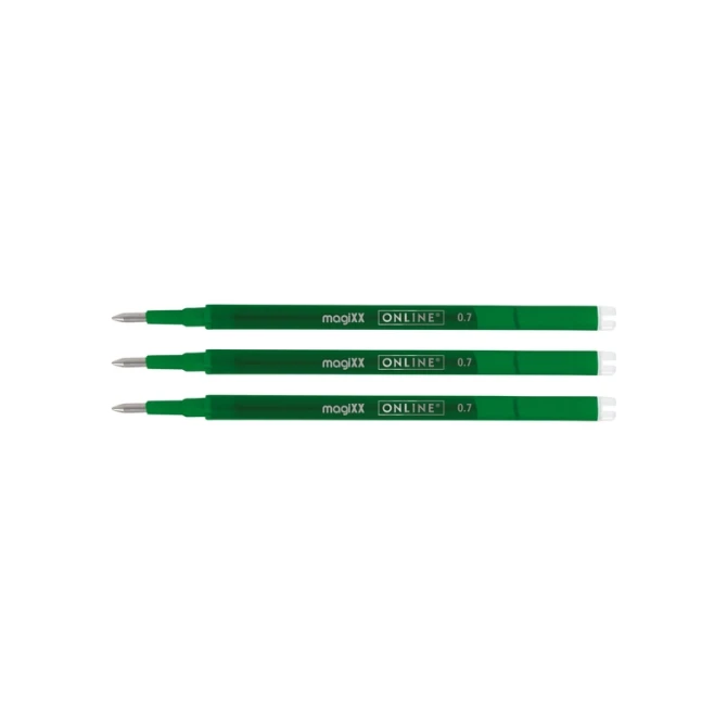 Gelschrijvervulling Online Magixx medium groen blister à 3 stuks