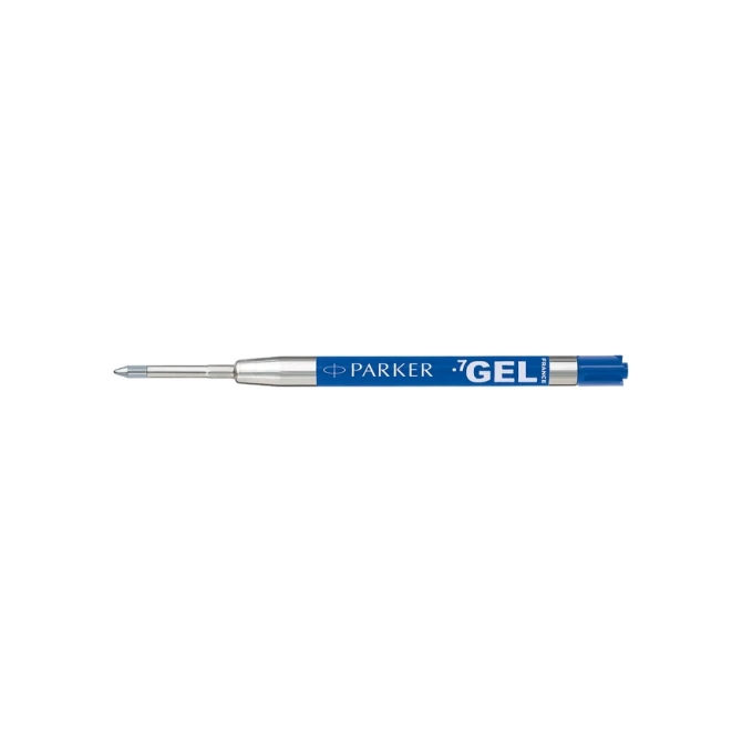 Gelschrijvervulling Parker Quink medium blauw blister à 1 stuk