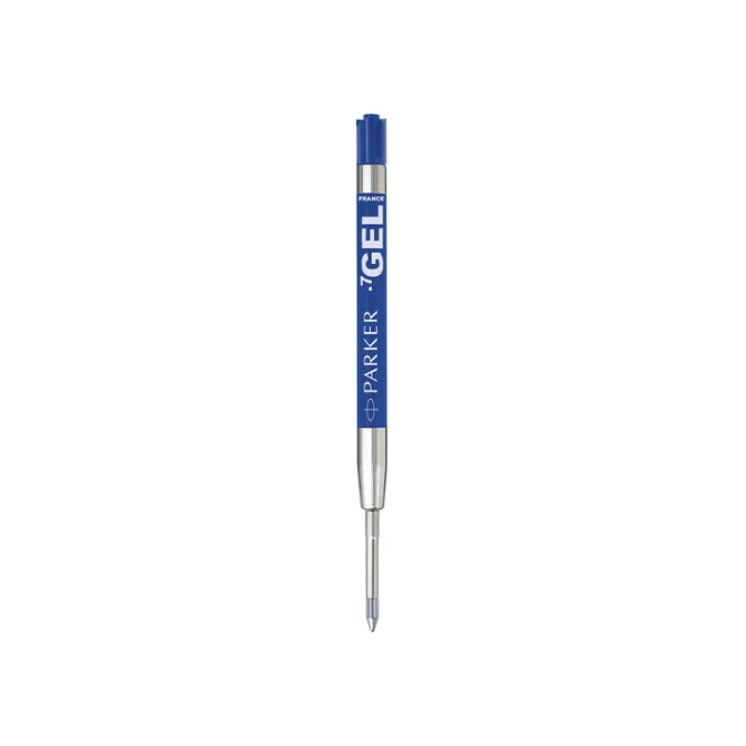 Gelschrijvervulling Parker Quink medium blauw blister à 2 stuks