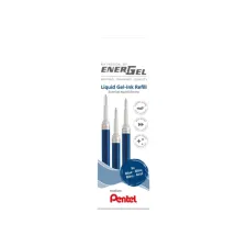 Gelschrijvervulling Pentel LR7 Energel medium blauw set à 3 stuks
