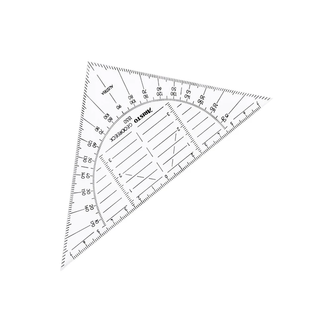 Geodriehoek Aristo 1550 160mm flexibel transparant
