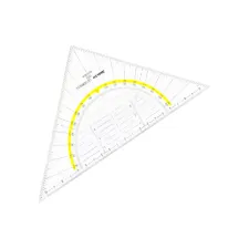 Geodriehoek Aristo 1555/2 225mm met greep transparant Geodriehoek Aristo 1555/2 225mm met greep transparant