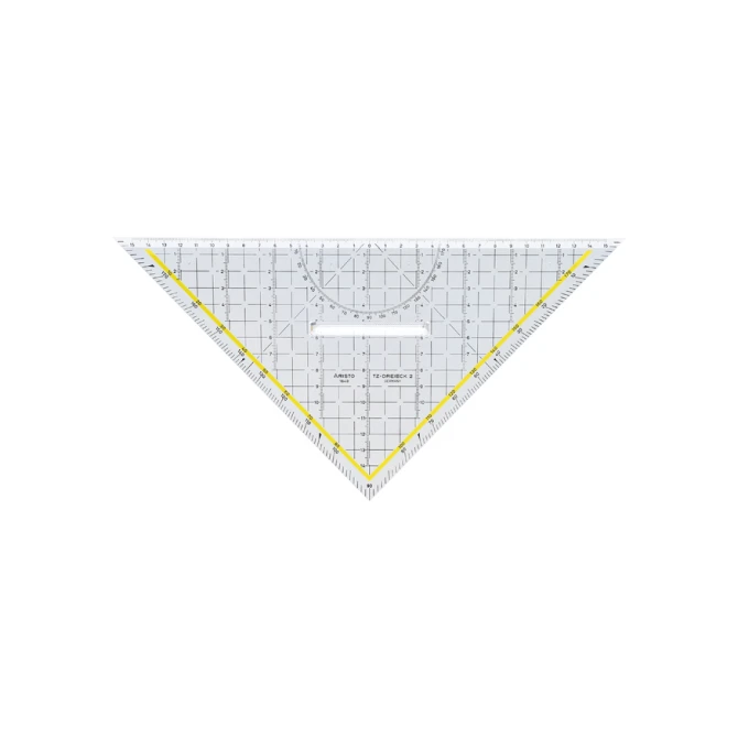 Geodriehoek Aristo 1648/2 325mm met greep transparant