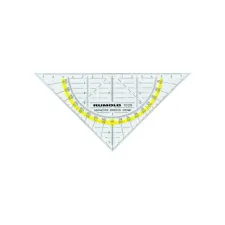 Geodriehoek Rumold 1026 160mm transparant Geodriehoek Rumold 1026 160mm transparant