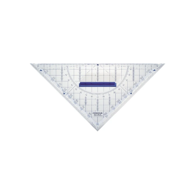 Geodriehoek Staedtler 568 220mm transparant