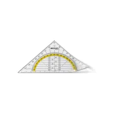 Geodriehoek Westcott 14cm flexibel transparant Geodriehoek Westcott 14cm flexibel transparant