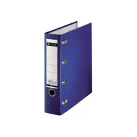 Giro-bank ordner Leitz A4 met dubbele mechaniek 80mm PP blauw