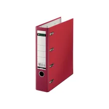 Giro-bank ordner Leitz A4 met dubbele mechaniek 80mm PP rood Giro-bank ordner Leitz A4 met dubbele mechaniek 80mm PP rood